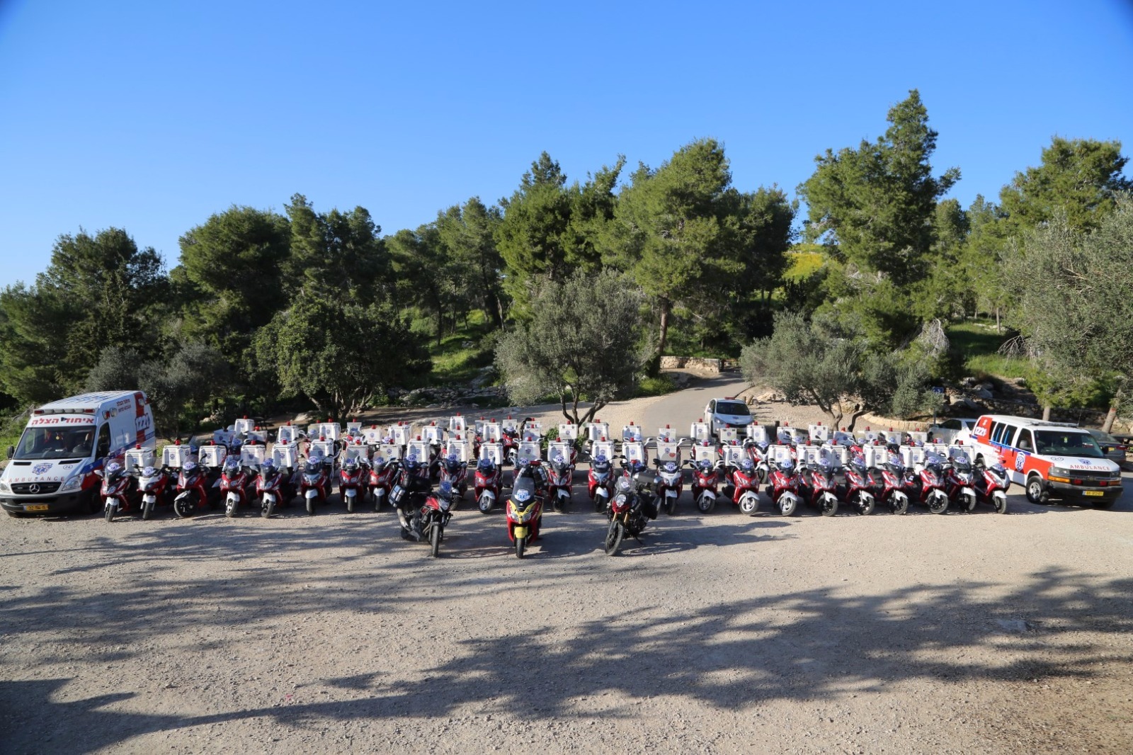 100 ambucycles on parade 29.2.16 1