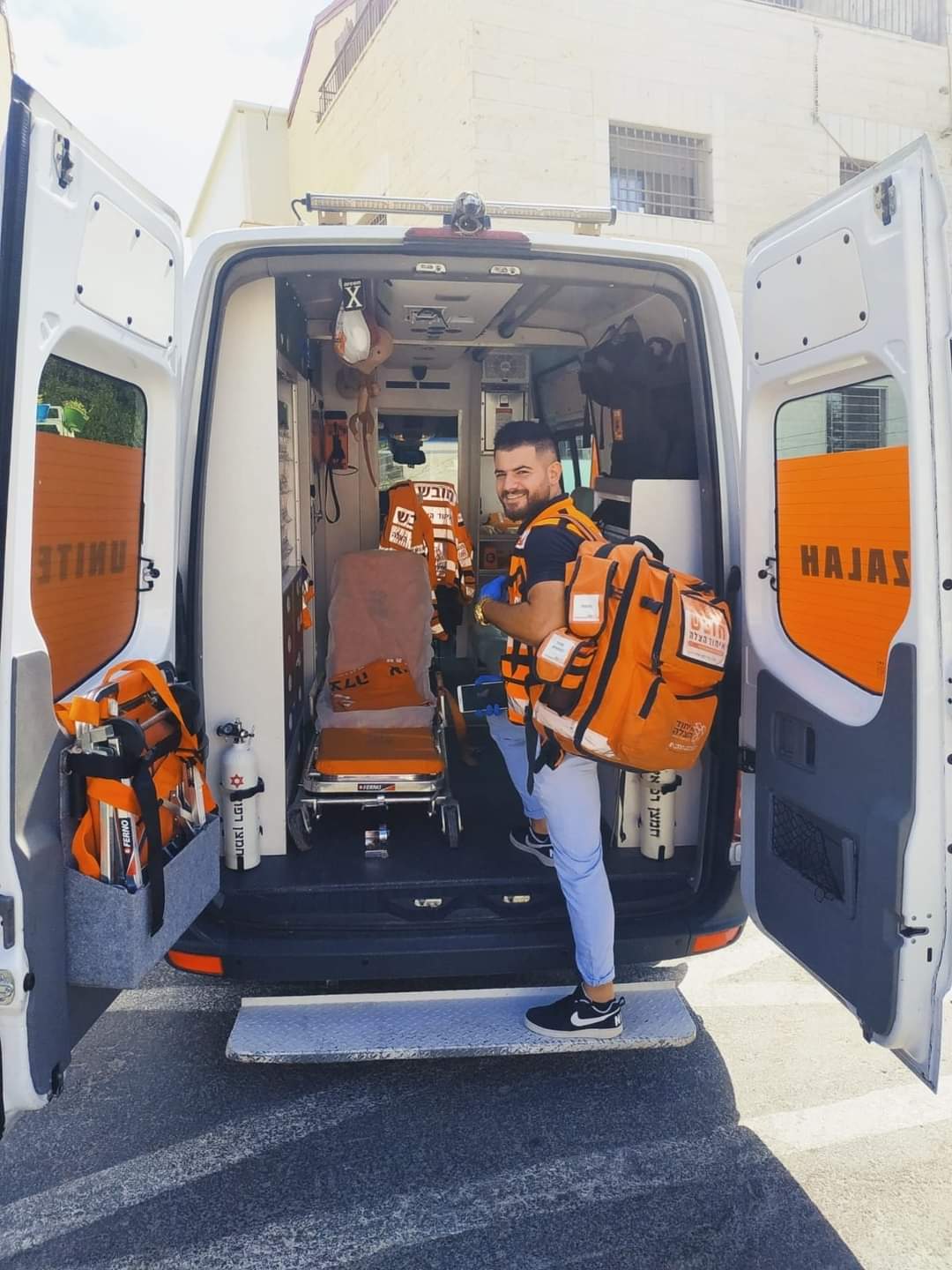 Amir during an ambulance shift