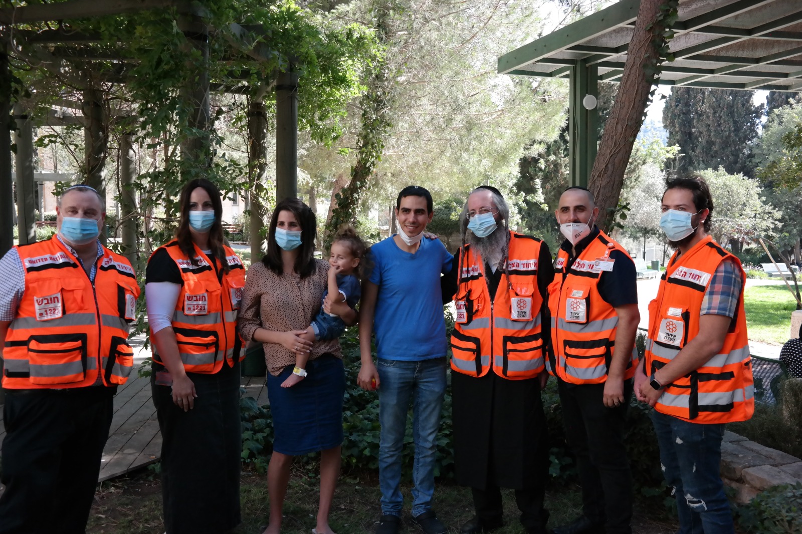 From left Yosef Daniella Sara Noam Avital Dudu Akiva Shimo