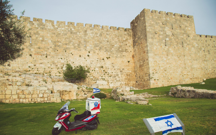 Old city walls ambucycle 2