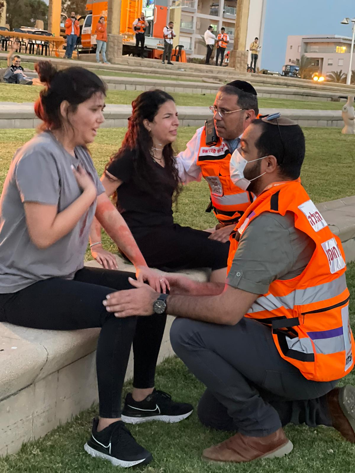 Psychotrauma and Crisis Response Unit active at the drill in Nahariya