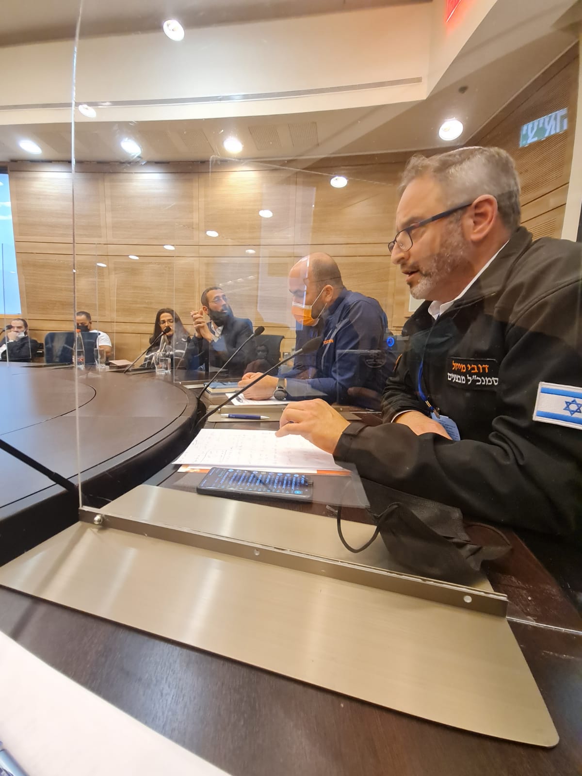 Vice President of Operations Dov Maisel adressing the Knesset Health Committee