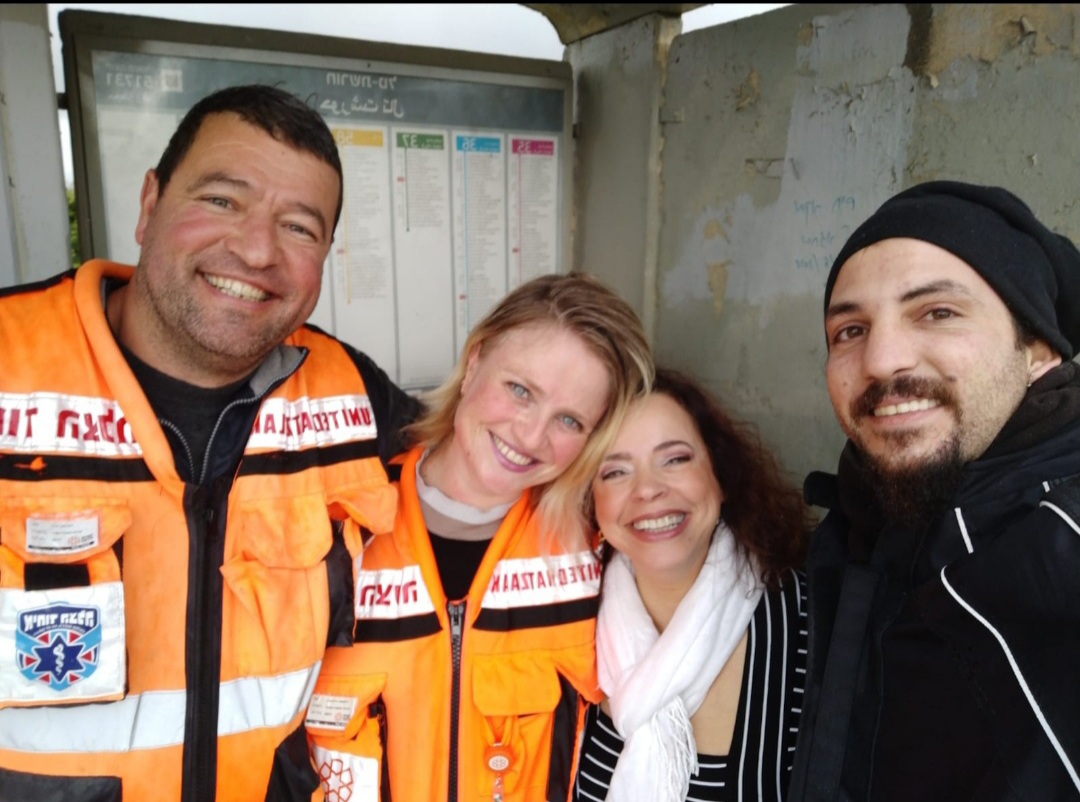 Vicki and fellow EMTs