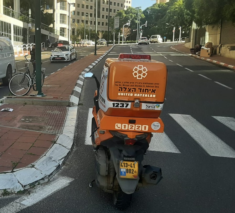 From the scene of the accident in Ramat Gan 1