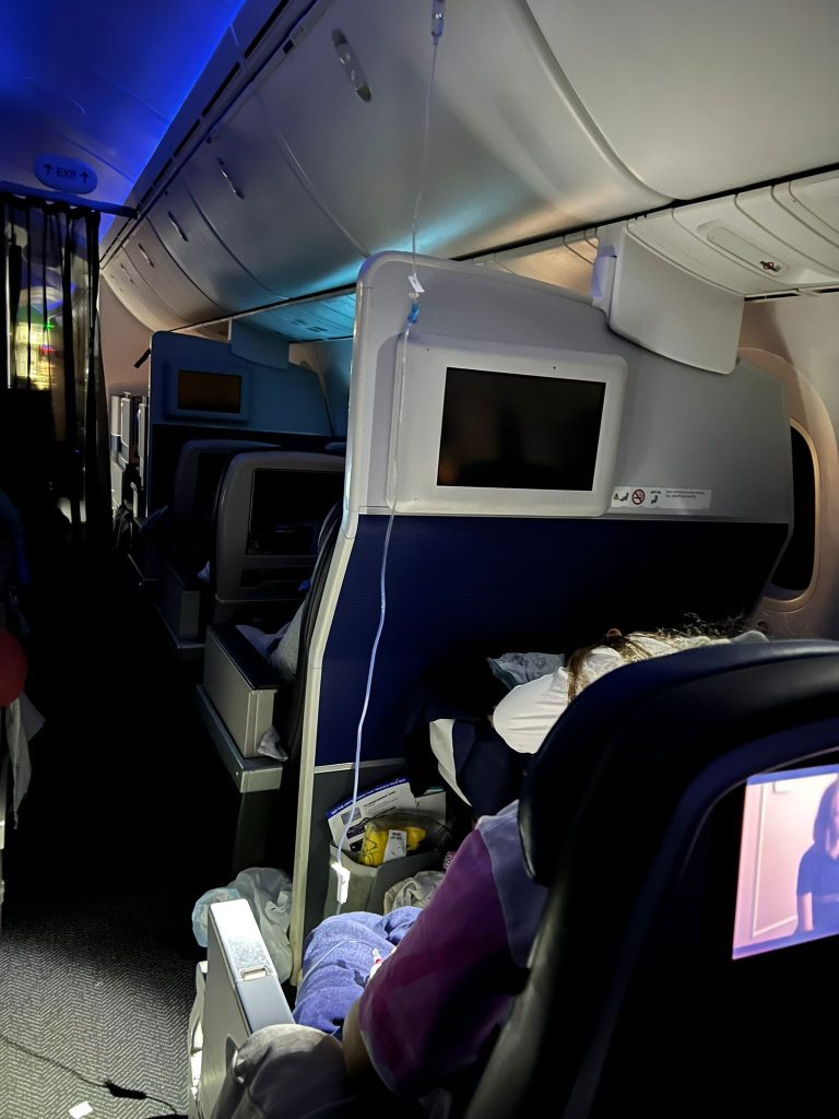 The woman receiving fluids through an IV line 768x1024 1