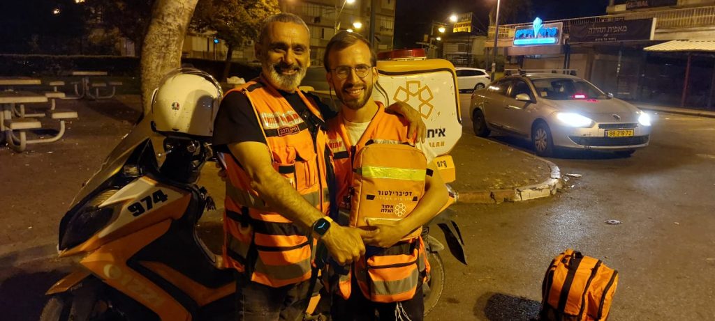 from left to right Chaim Avni and Baruch Frid after last nights CPR 1024x461 1