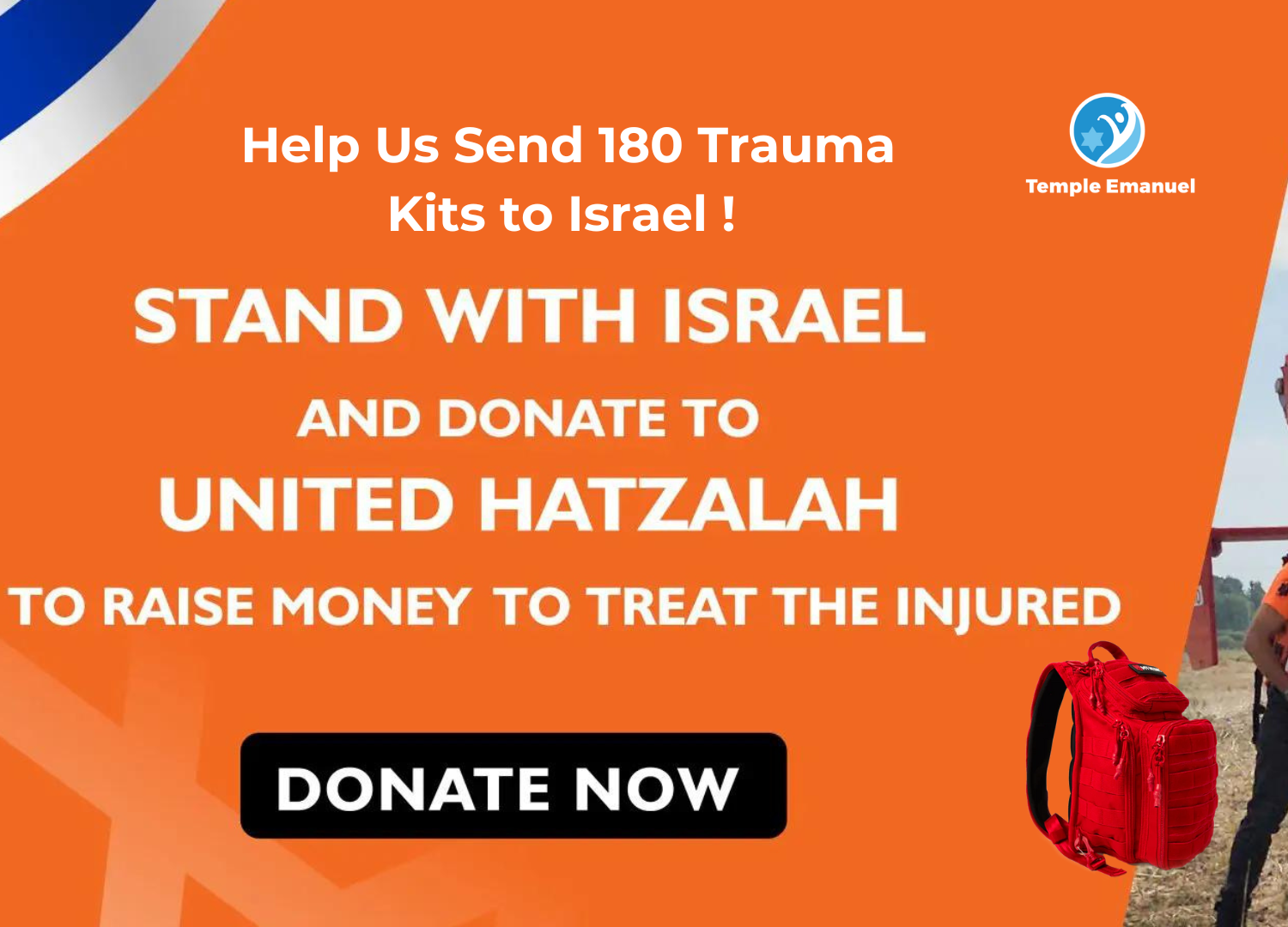 Help us send 180 trauma kits to emergency medical troops on the ground in Israel!