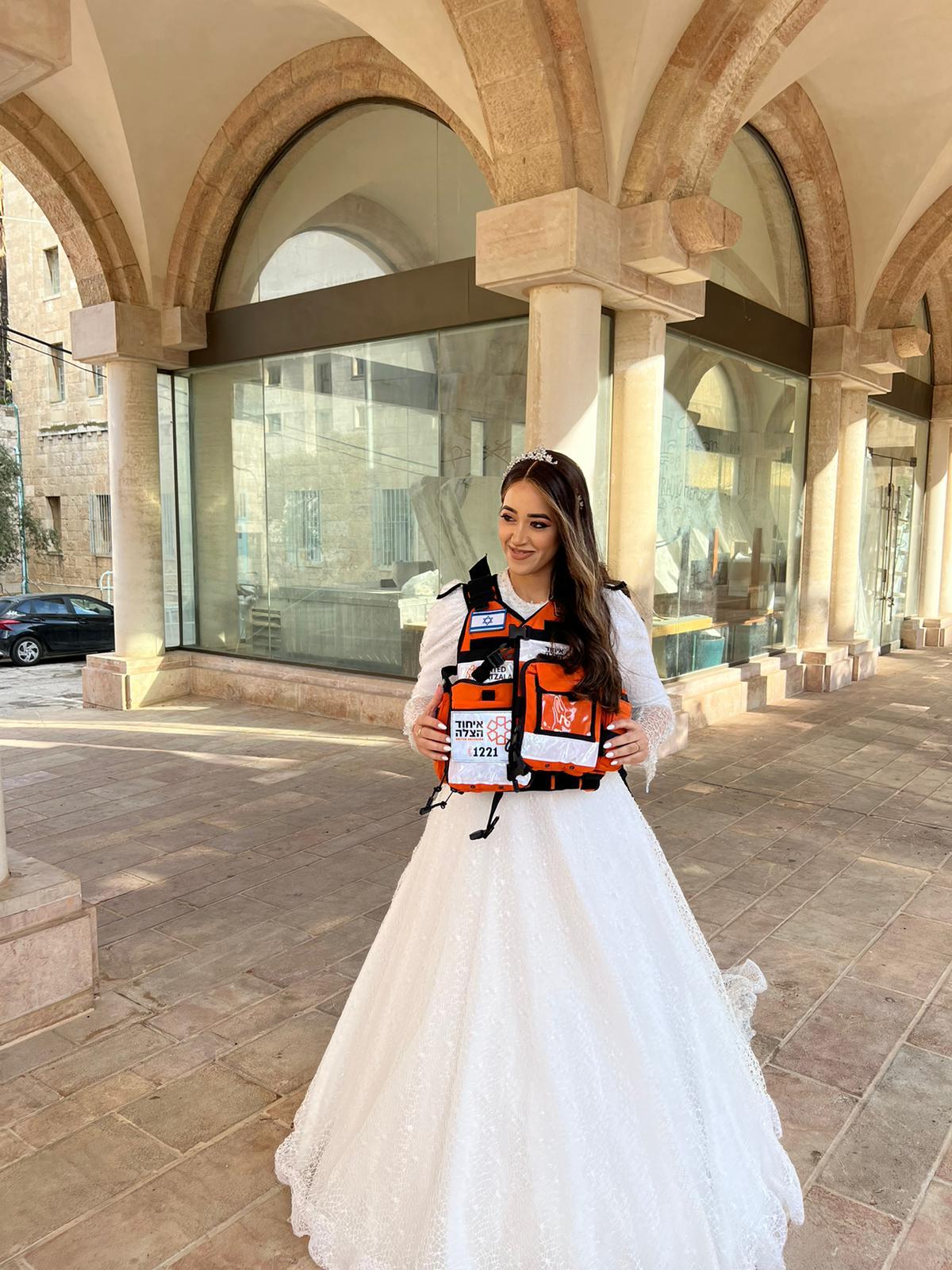 Penina Asssulin on her wedding day 1