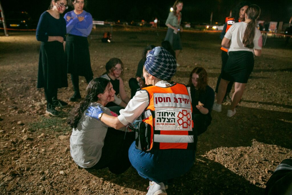 Psychotrauma and Crisis Response Unit training during an simulated drill in Israel 1