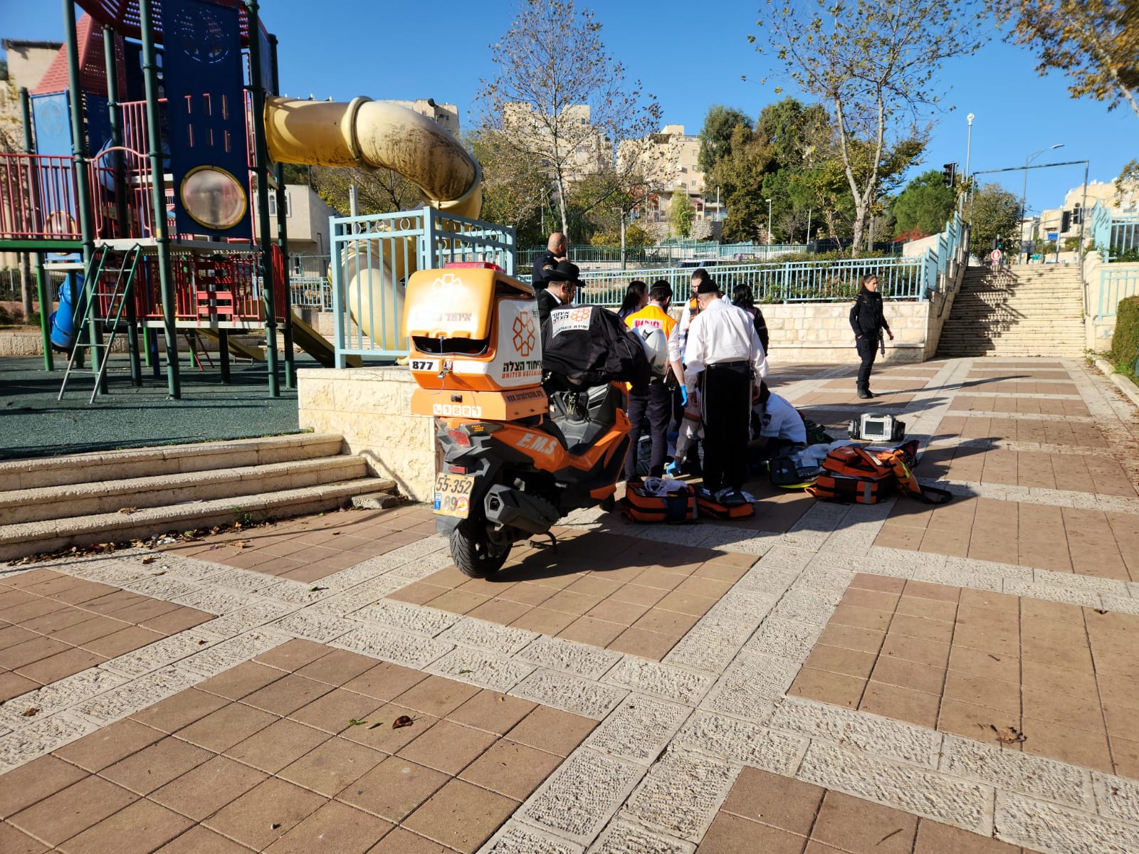 From the scene of the incident in Jerusalem 1