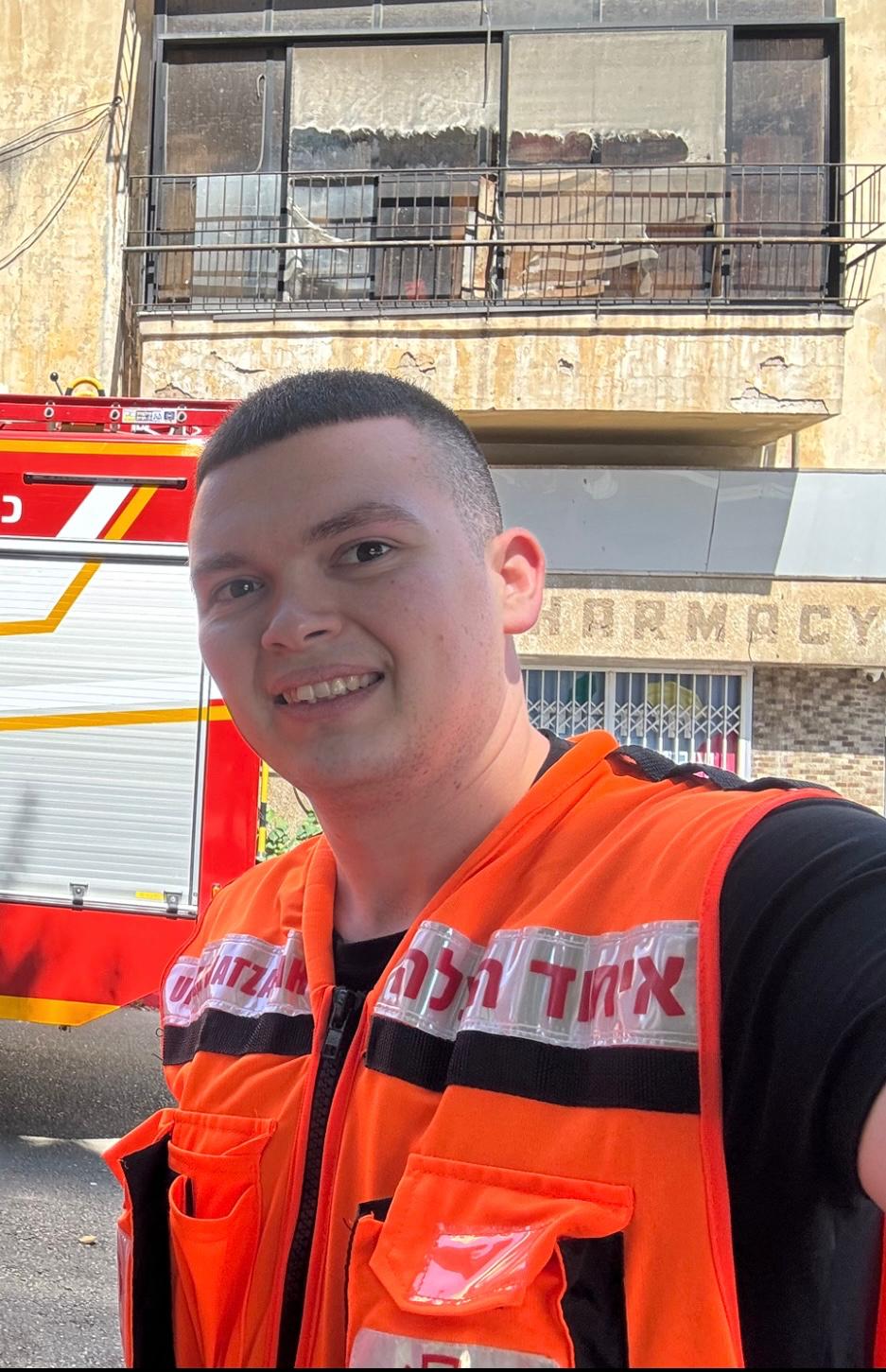 United Hatzalah volunteer EMT Tomer Fainshtein 1